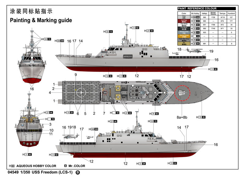 Trumpeter USS Freedom (LCS-1) 04549 1:350