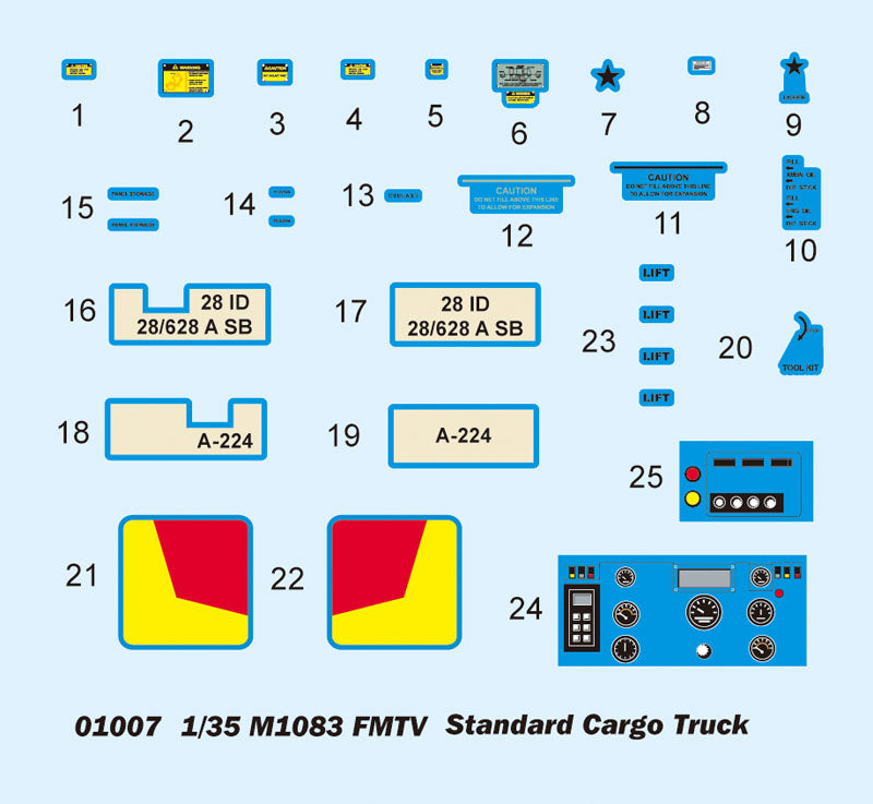 Trumpeter M1083 FMTV Standard Cargo Truck 01007 1:35