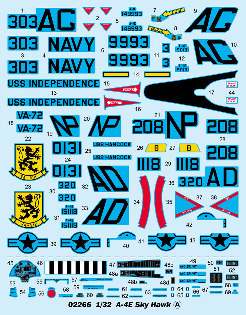 Trumpeter A-4E"Sky Hawk" 02266 1:32