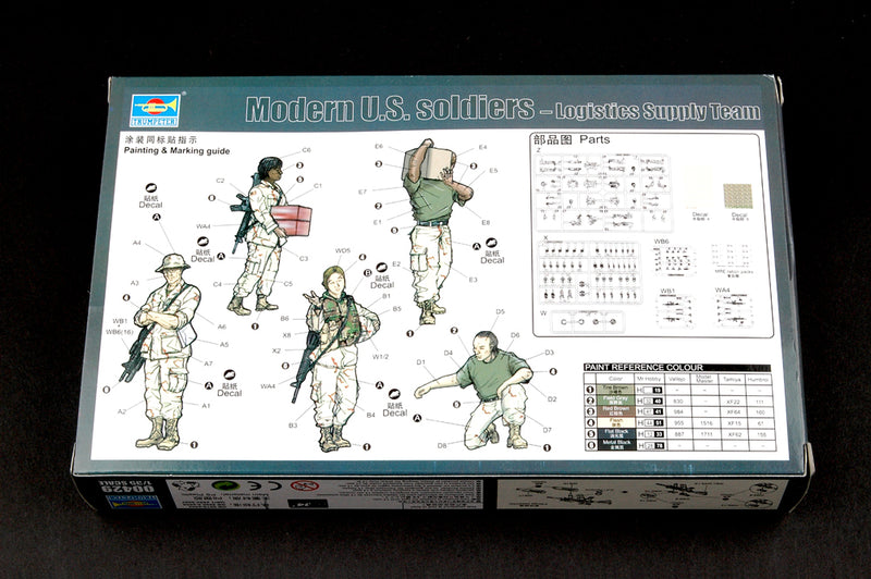 Trumpeter Modern U.S. soldiers - Logistics Supply Team 00429 1:35