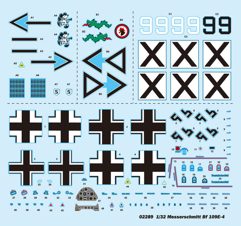 Trumpeter Messerschmitt Bf 109E-4 02289 1:32