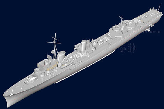 Trumpeter 05321 German Zerstorer Z-25, 1944 1:350