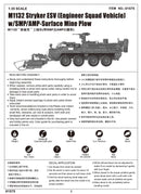 Trumpeter 01575 M1132 Stryker Engineer Squad Vehicle w/SMP-Surface Mine Plow/AMP 1:35