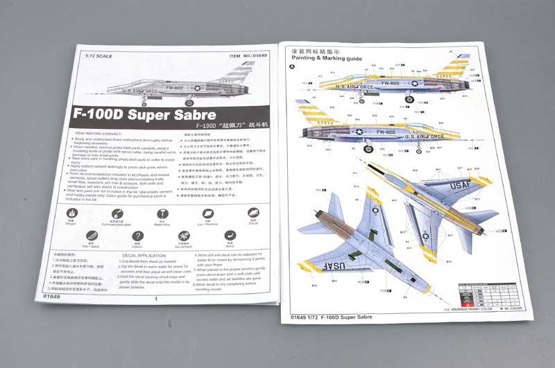 Trumpeter F-100D Super Sabre 01649 1:72