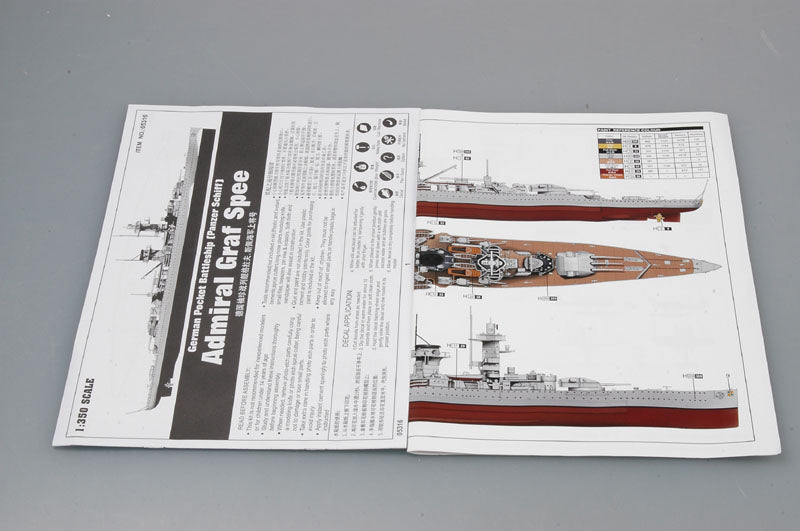 Trumpeter 05316 German Pocket Battleship (Panzer Schiff) Admiral Graf Spee 1:350