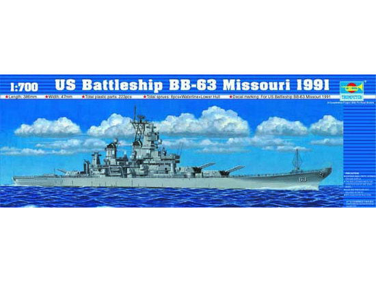 Trumpeter US Battleship BB-63 Missouri 1991 05705 1:700