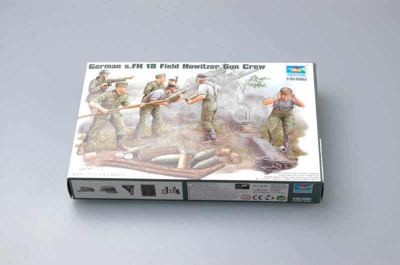 Trumpeter German s.FH 18 Field Howitzer Gun Crew 00425 1:35