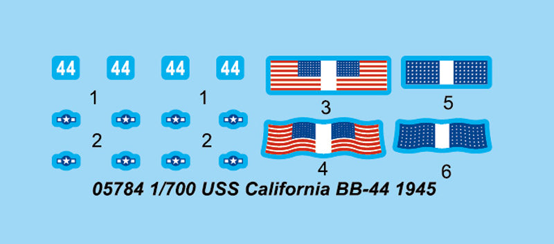 Trumpeter USS California BB-44 1945 05784 1:700