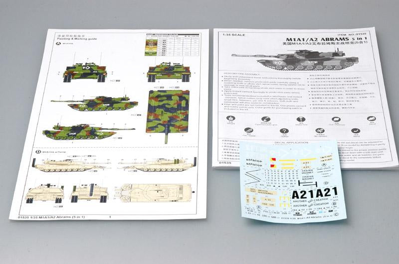 Trumpeter M1A1/A2 Abrams 5in 1 01535 1:35