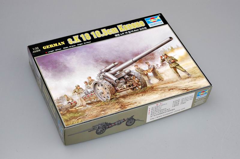 Trumpeter German s.10cm K.18 Cannon 02305 1:35