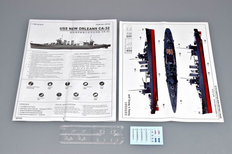 Trumpeter 05742 USS New Orleans CA-32(1942) 1:700