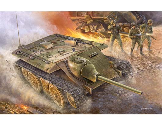 Trumpeter German Entwicklungsfahrzeug E 10 Hetzer 00385 1:35