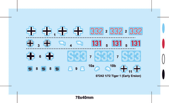 Trumpeter 07242 Tiger 1 Tank Early 1:72