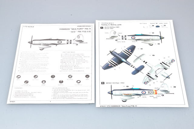 Trumpeter Hawker Sea FuryÃ‚Â FB.11 01631 1:72