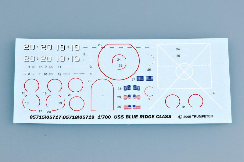 Trumpeter USS MOUNT WHITNEY LCC-20 1997 05719 1:700