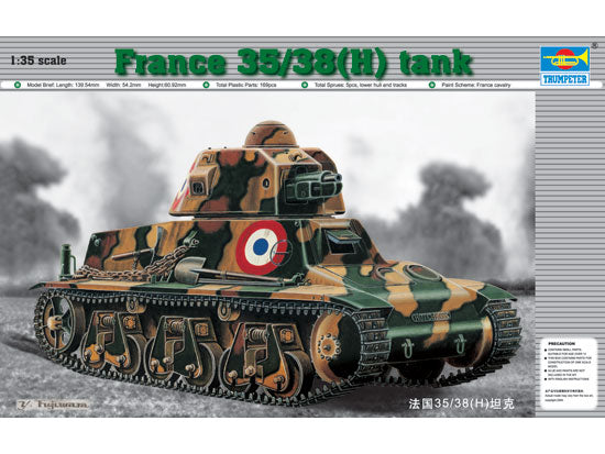 Trumpeter France 35/38(H) TANK SA 18 37mm gun 00351 1:35