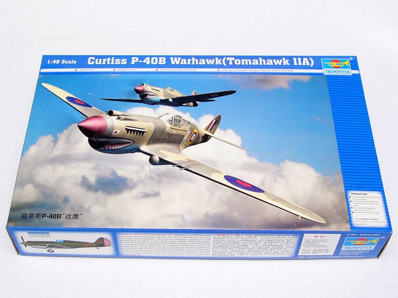 Trumpeter Curtiss P-40B Warhawk (Tomahawk MKIIA) 02807 1:48