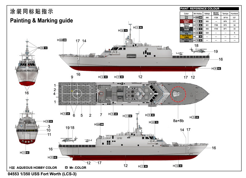 Trumpeter USS Fort Worth LCS-3 04553 1:350