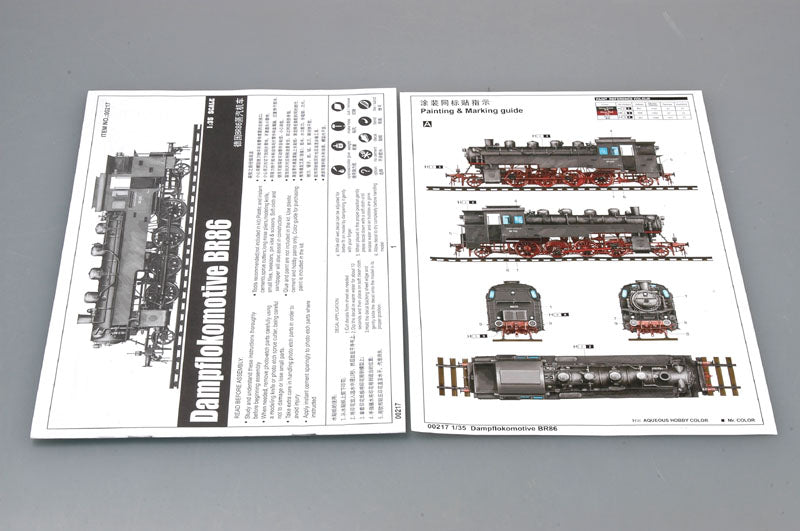 Trumpeter Dampflokomotive BR86 00217 1:35