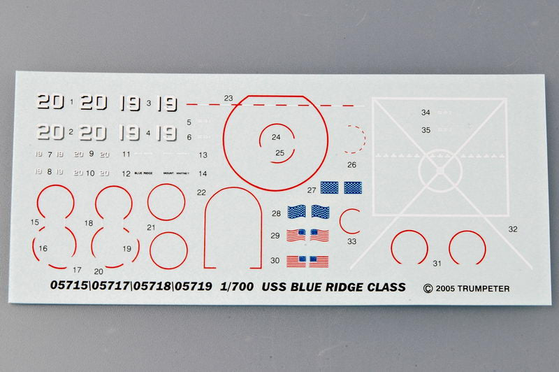 Trumpeter USS BLUE RIDGE LCC-19 1997 05715 1:700