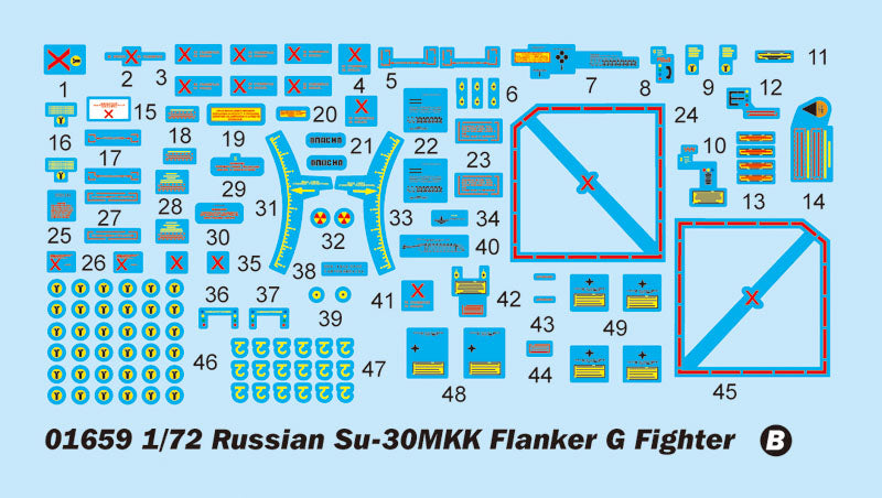 Trumpeter Russian Su-30MKK Flanker G 01659 1:72