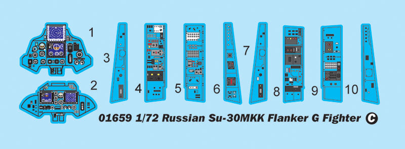 Trumpeter Russian Su-30MKK Flanker G 01659 1:72