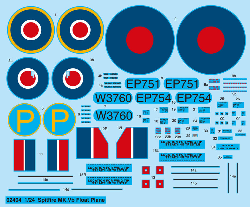 Trumpeter Supermarine Spitfire MK.Vb Float Plane 02404 1:24