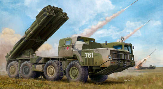 Trumpeter Russian 9A52-2 Smerch-M multiple rocket launcher of RSZO 9k58 Smerch MRLS 01020 1:35