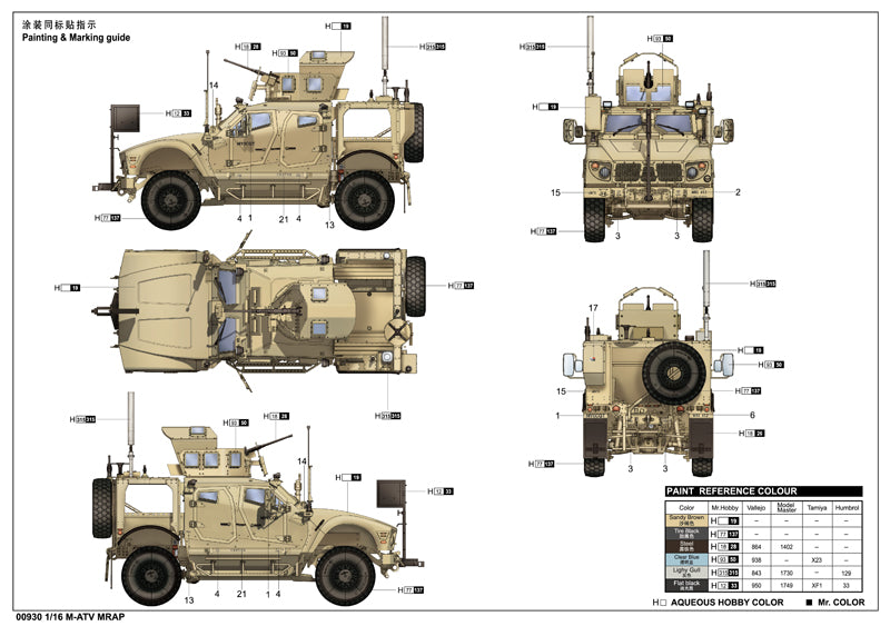 Trumpeter US M-ATV MRAP(Model kit) 00930 1:16