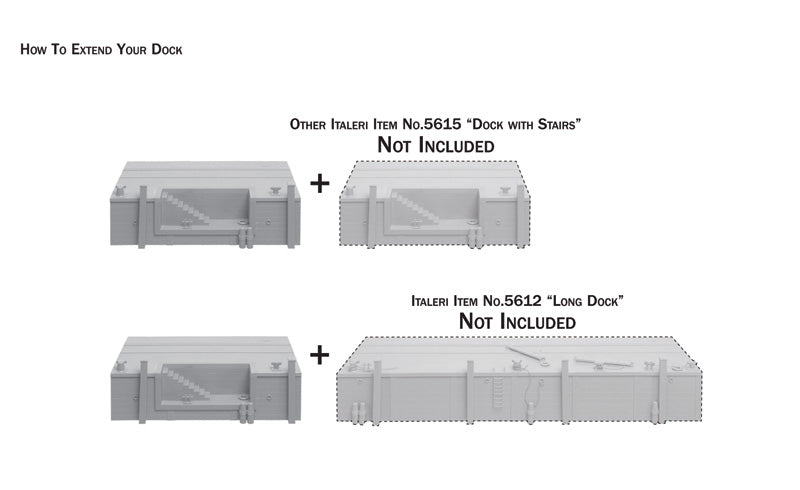 Italeri 5615 - SCALE 1 : 35 Dock with Stairs