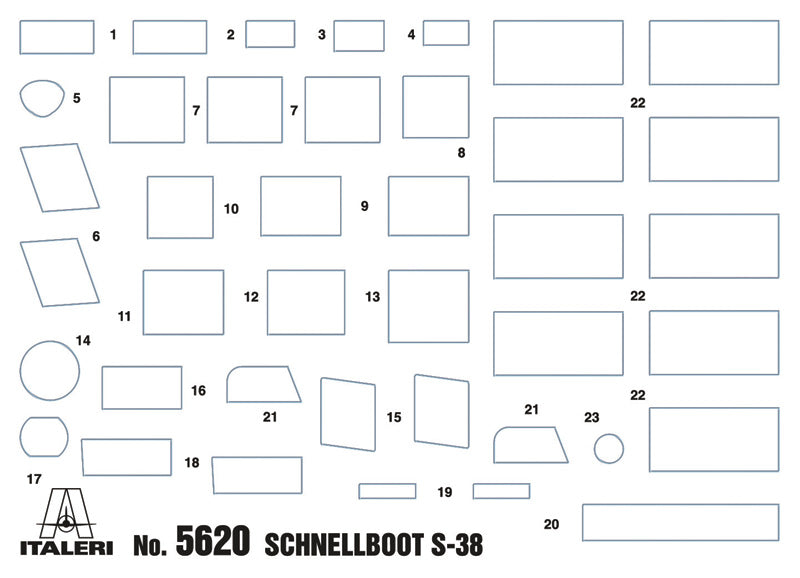 Italeri 5620 - SCALE 1 : 35 SCHNELLBOOT Typ S-38