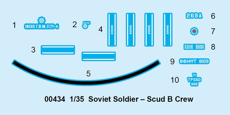 Trumpeter Soviet Soldier - Scud B Crew 00434 1:35