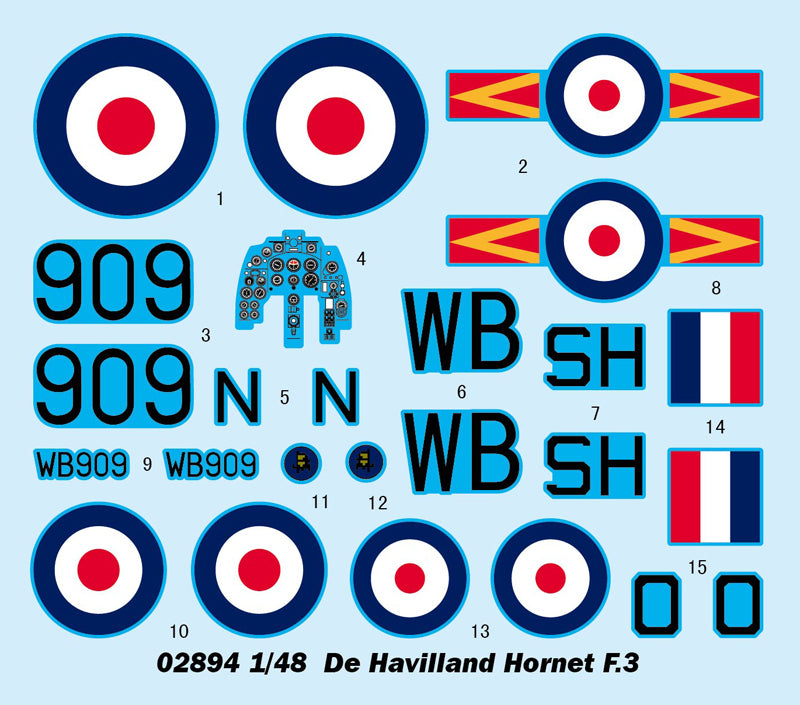 Trumpeter De Havilland Hornet F.3 02894 1:48