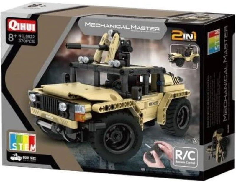 Qihui 8022 Tech Bricks R/C 2n1 Armed Off-Road Vehicle 370pc