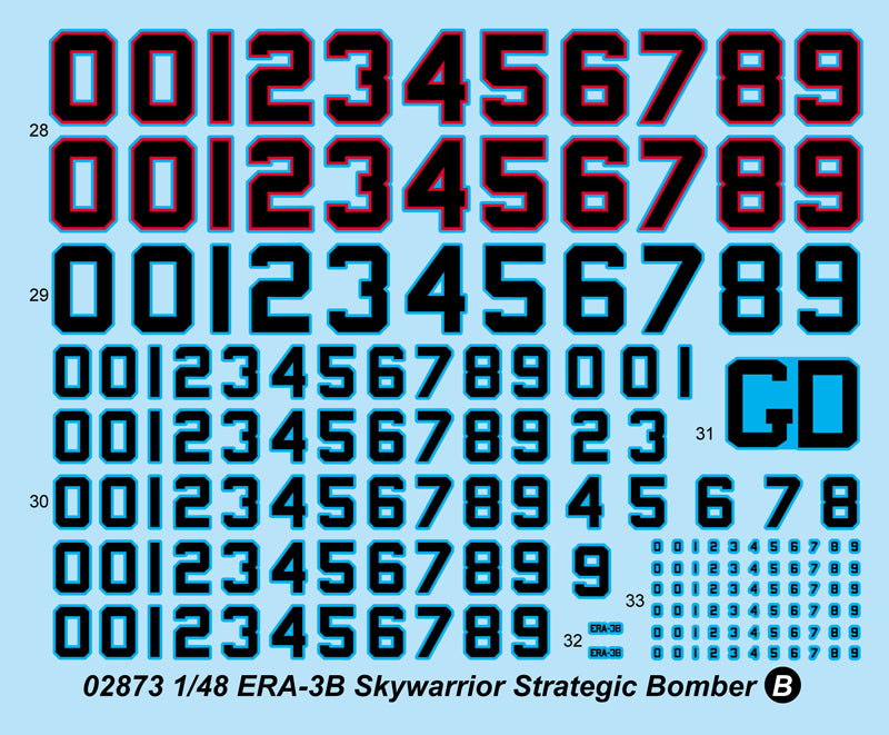 Trumpeter ERA-3B Skywarrior Strategic Bomber 02873 1:48