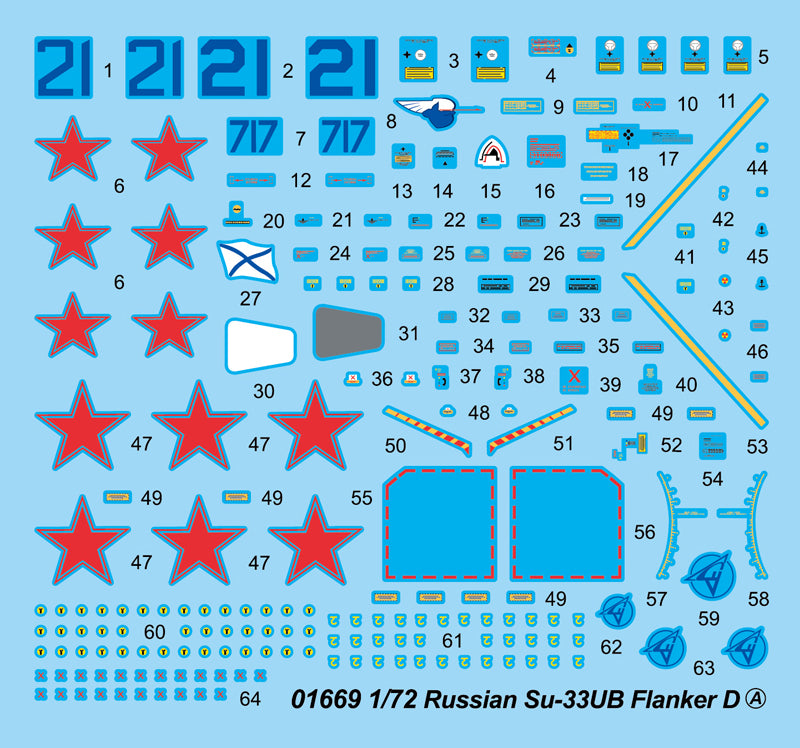 Trumpeter Russian Su-33UB Flanker D 01669 1:72