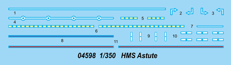 Trumpeter 04598 HMS Astute 1:350