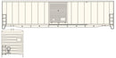 Accurail HO 5700 50' Welded-Side Single-Door Boxcar Kit, Undecorated