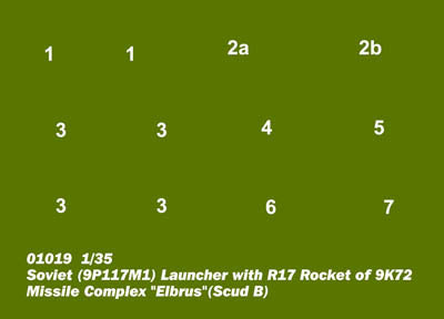 Trumpeter Soviet union "scud" - B ballistic missiles 01019 1:35