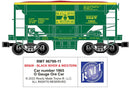 Ready Made Trains O 9679911 Ore Car, Black River & Western