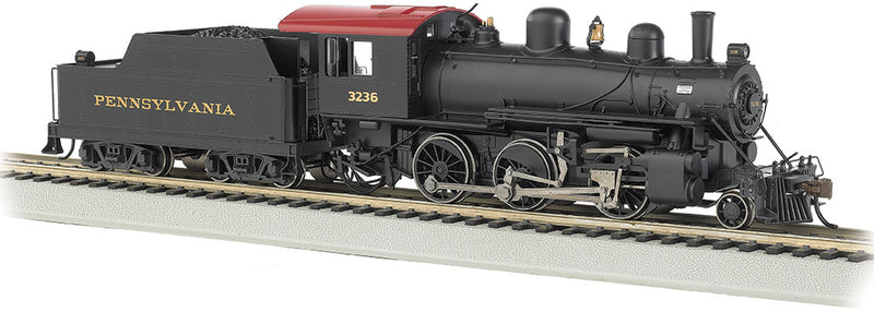 Bachmann 57812 Alco 2-6-0 - Sound and DCC - Sound Value -- Pennsylvania Railroad 3236 (black, Tuscan), HO