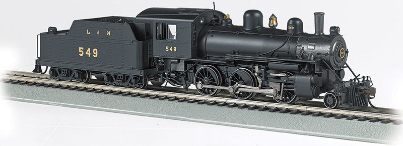 Bachmann 57814 Alco 2-6-0 - Sound and DCC - Sound Value -- Louisville & Nashville 549 (black, graphite), HO