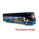 Iconic Replicas HO 870619 Provost H3-45 Motorcoach Bus, Assembled, Great Canadian (blue, black, Scenery Mural)