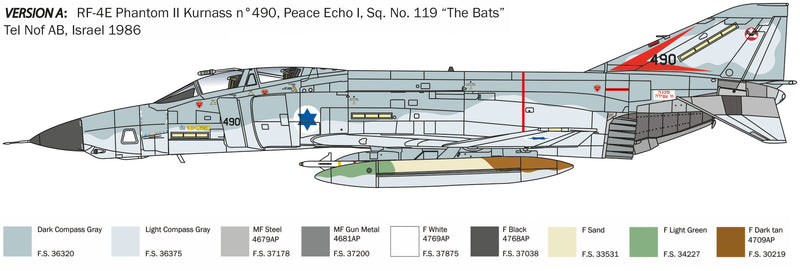 Italeri 2818 - SCALE 1 : 48 RF-4E Phantom II