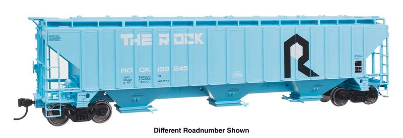 PREORDER Walthers Mainline HO 910-49066 57' Trinity 4750 3-Bay Covered Hopper, Rock Island