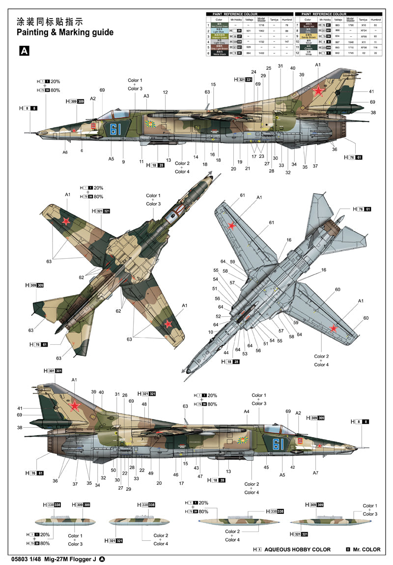 Trumpeter Mig-27M Flogger J 05803 1:48