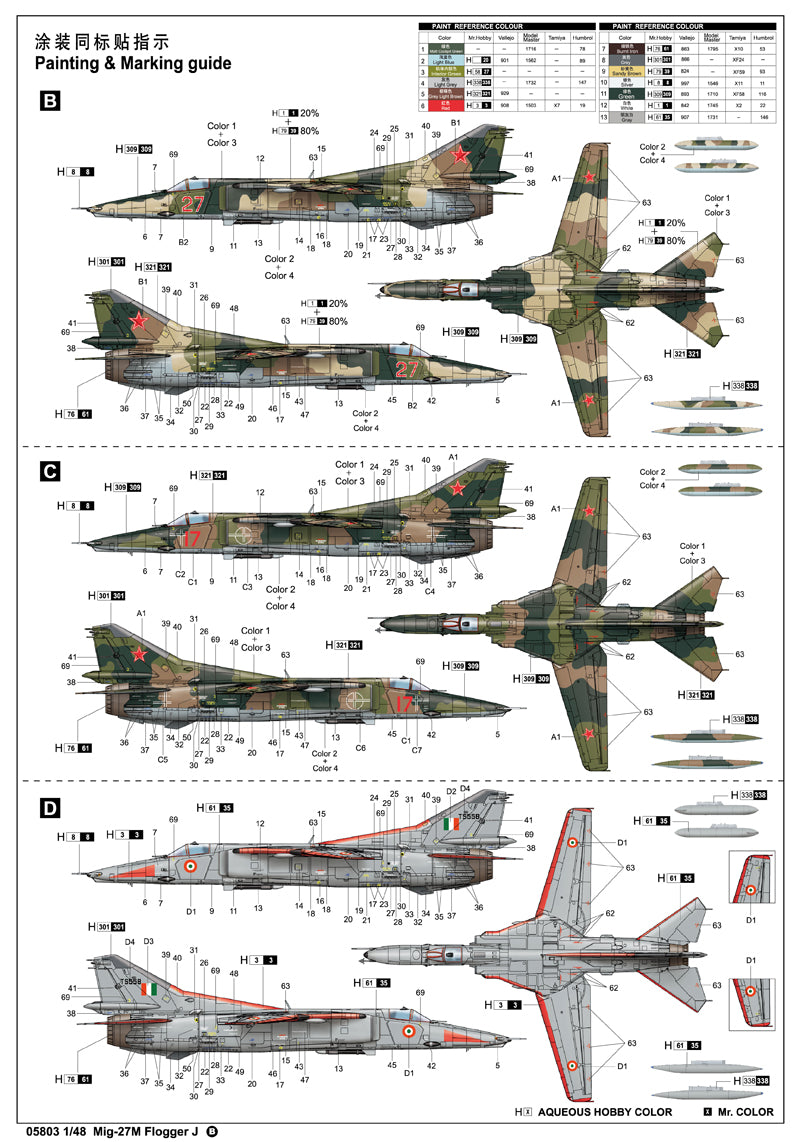 Trumpeter Mig-27M Flogger J 05803 1:48