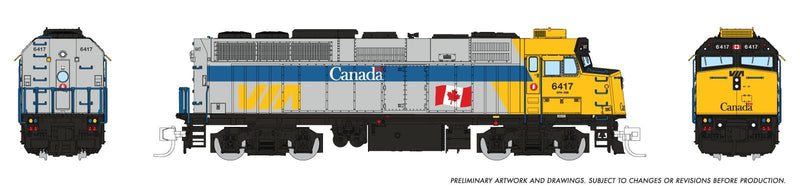 PREORDER Rapido N 580515 GMD F40PH-2D, Via Rail Canada