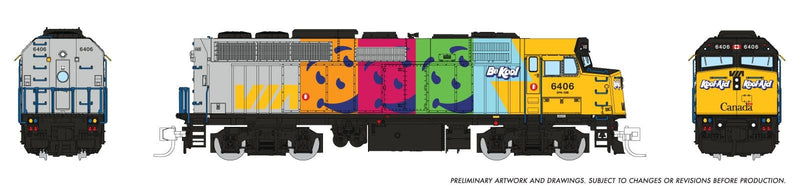 PREORDER Rapido N 580018 GMD F40PH-2D, Via Rail Canada "Kool Aid"