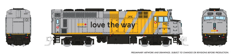 PREORDER Rapido N 582514 Rebuilt GMD F40PH-2D, Via Rail Canada "Love the Way"